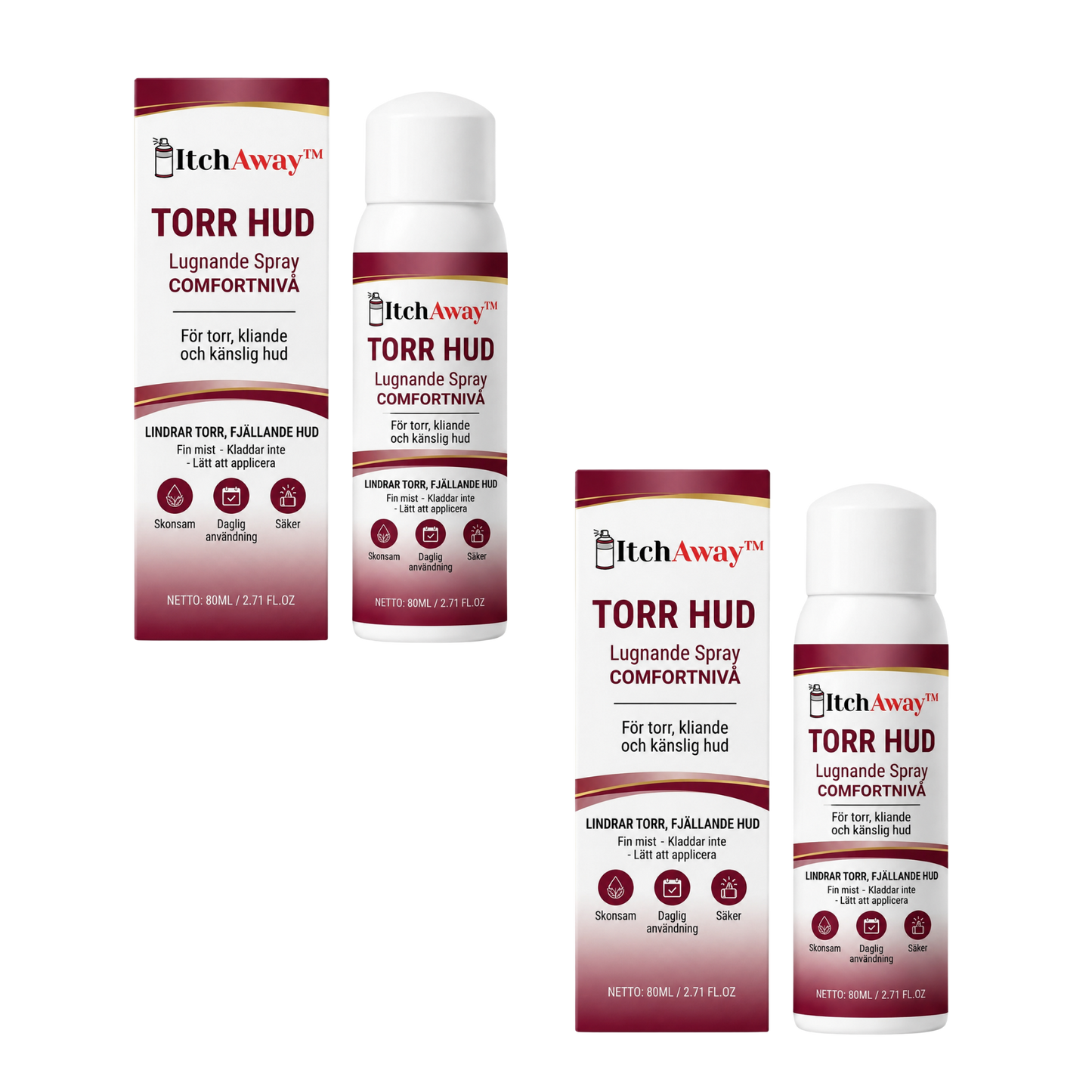 ItchAway™ | Spray för Torr Hud
