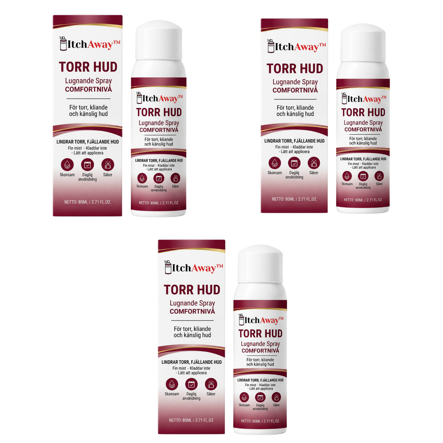 ItchAway™ | Spray för Torr Hud